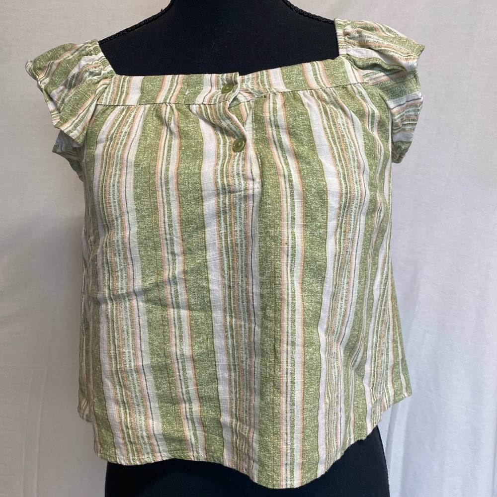 btween Green and White Pants and Top Set Girls Size 12
